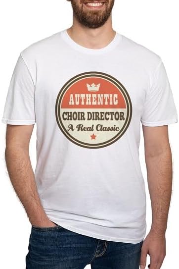 CafePress Choir Director Vintage Fitted T Shirt Men's Semi-Fitted Classic Cotton T-Shirt - White
