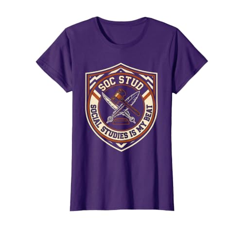 Mademark Social Studies Is My Beat Funny Teacher Back To School T-Shirt - size chart