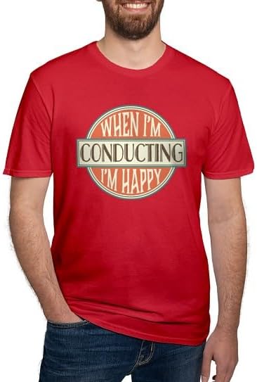 CafePress Choir Director Fitted T Shirt Men's Semi-Fitted Classic Cotton T-Shirt - Red