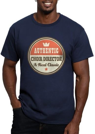CafePress Choir Director Vintage Fitted T Shirt Men's Semi-Fitted Classic Cotton T-Shirt - Navy