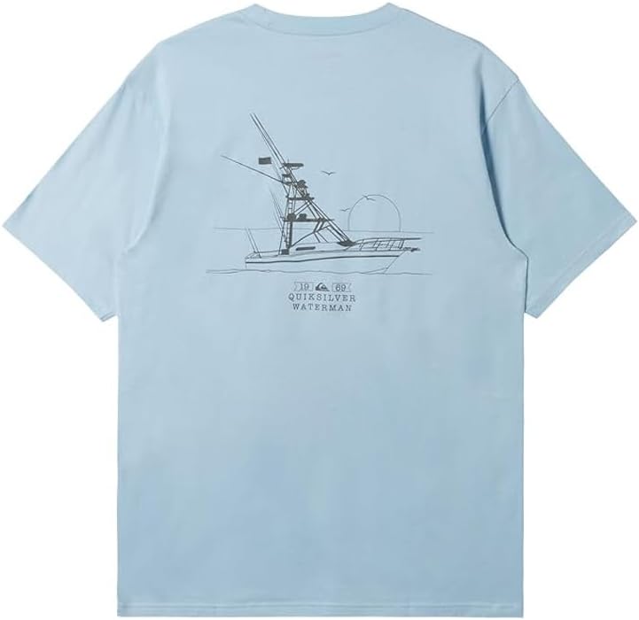 Quiksilver Waterman Horizons SS T-Shirt - Dream Blue - As Pictured