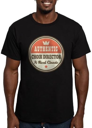 CafePress Choir Director Vintage Fitted T Shirt Men's Semi-Fitted Classic Cotton T-Shirt - Black