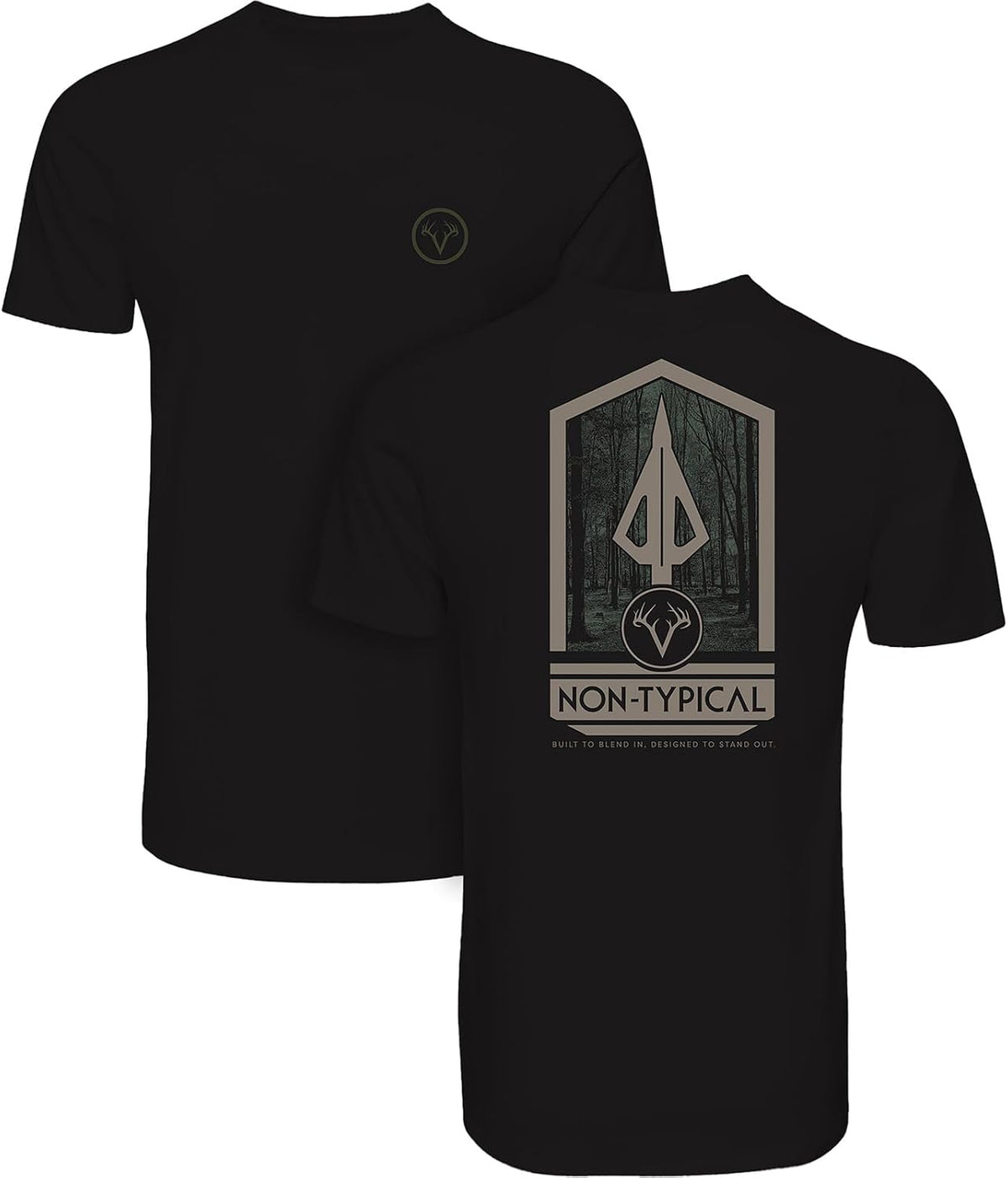 Drake Waterfowl Men's Non-Typical Broadhead T-Shirt - Jet Black