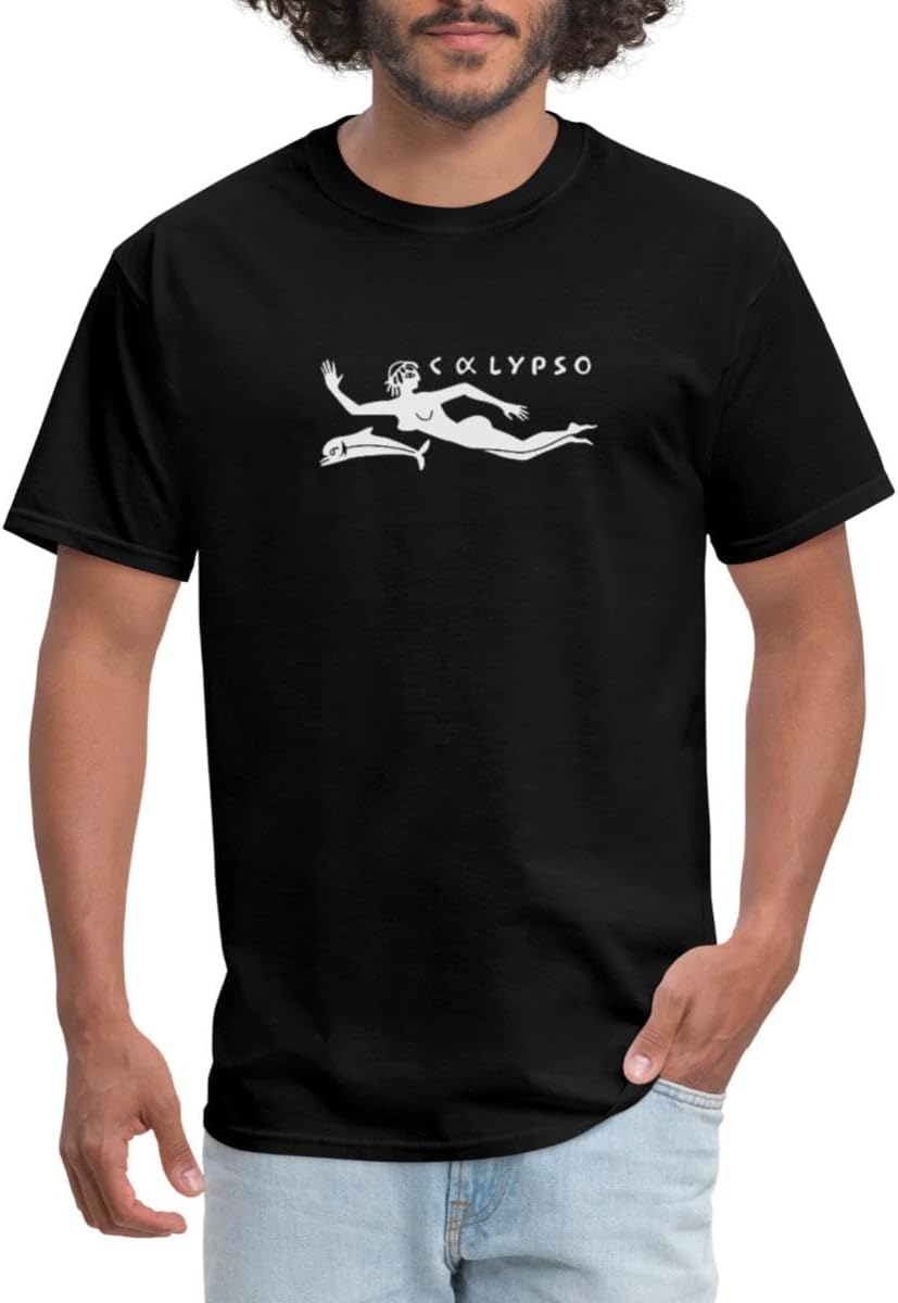 RV Calypso, Jacques Yves Cousteau Men's T-Shirt - Black