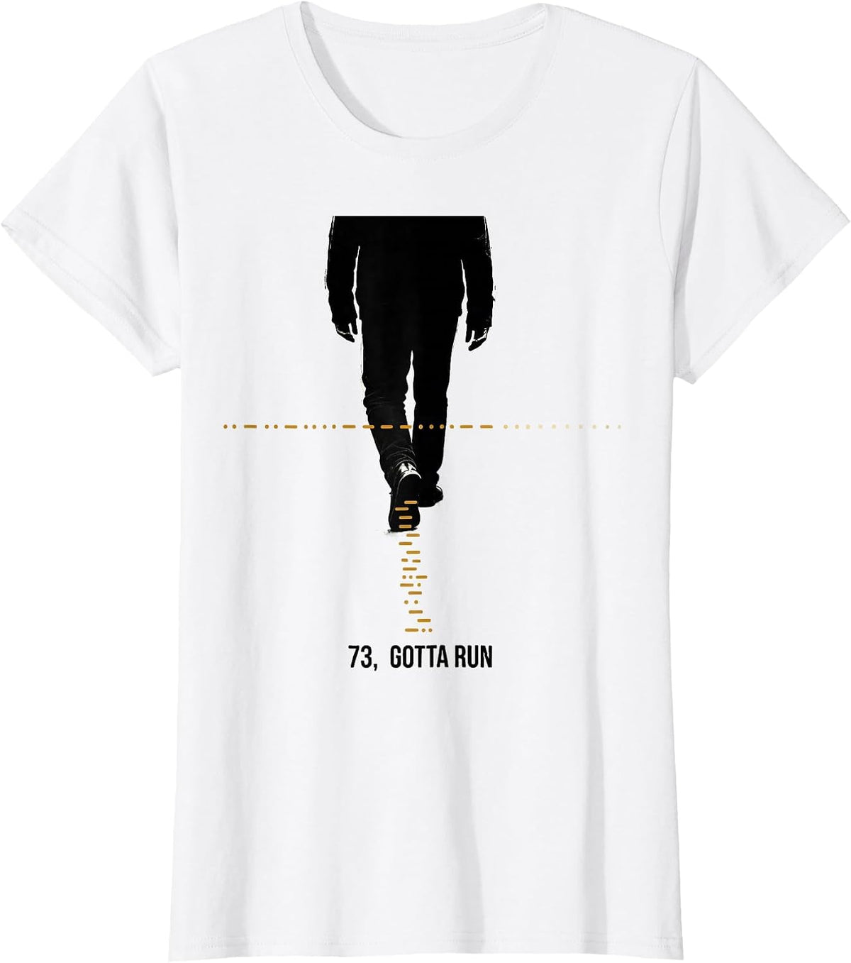 73 Gotta Run Funny Ham Radio Operator Hobbyist Humor T-Shirt - White