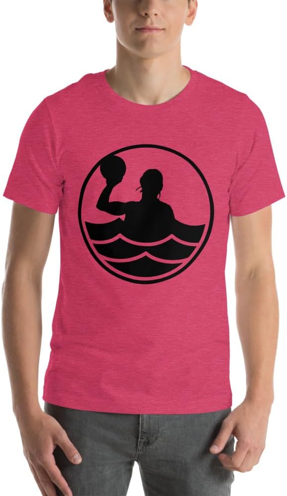 Water Polo Silhouette Unisex t-Shirt - Heather Raspberry