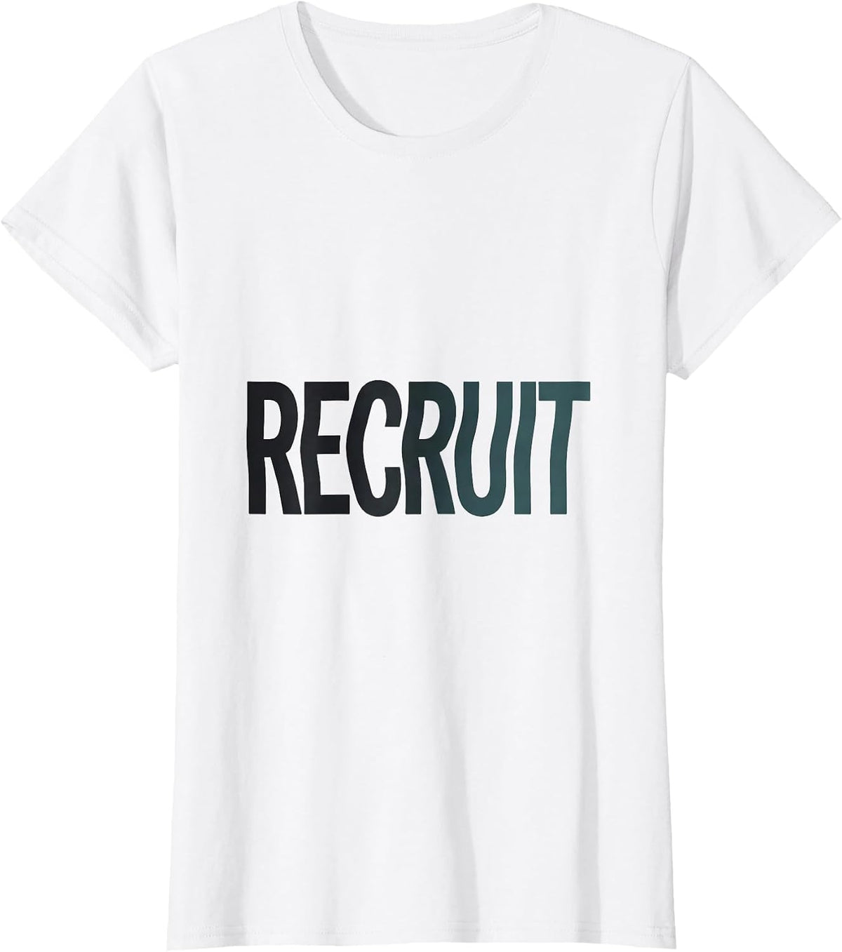 Recruit Minimalist Respiratory Therapist RT Occupational T-Shirt - White