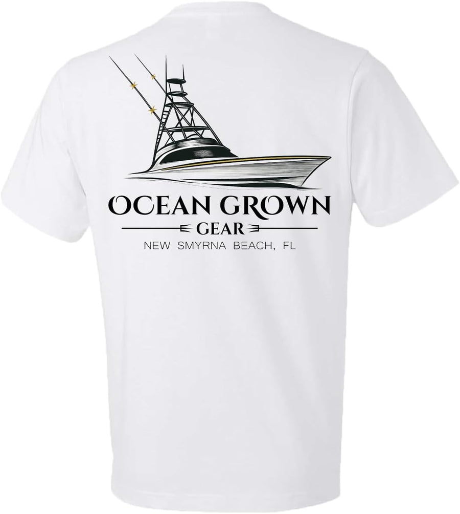 Ocean Grown Fishing Shirts for Men | Offshore Classic Short Sleeve Graphic T-Shirt - As Pictured