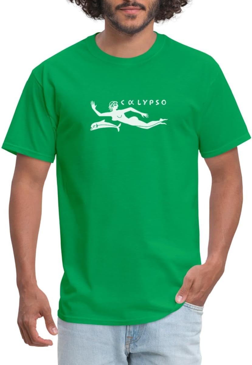 RV Calypso, Jacques Yves Cousteau Men's T-Shirt - Bright Green