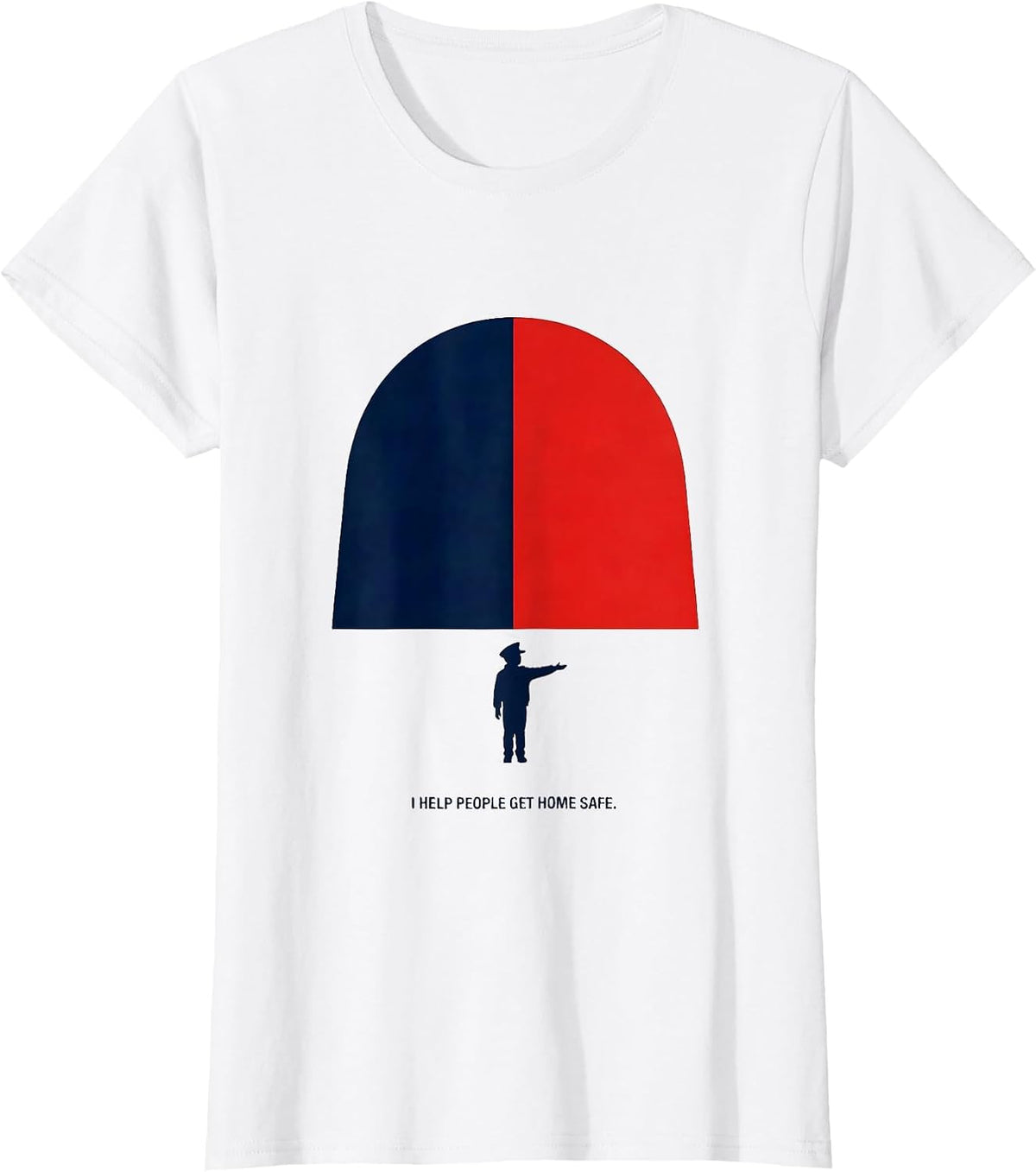 I Help People Get Home Safe Future Police Officer Kids T-Shirt - White