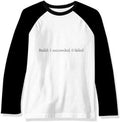 Programmer Interface Build Program Long Sleeve Top Raglan T-shirt Cloth - As Pictured