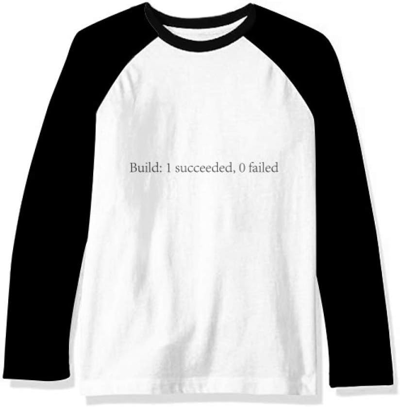 Programmer Interface Build Program Long Sleeve Top Raglan T-shirt Cloth - As Pictured