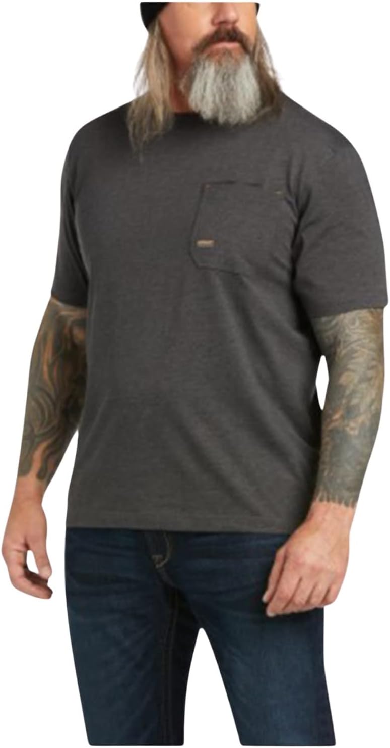 ARIAT Men's Rebar Workman 360 Airflow T-Shirt - Charcoal Heather