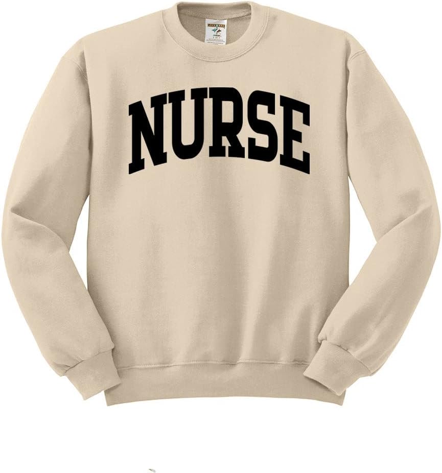 Nurse Collegiate Sweatshirt Unisex - Sand