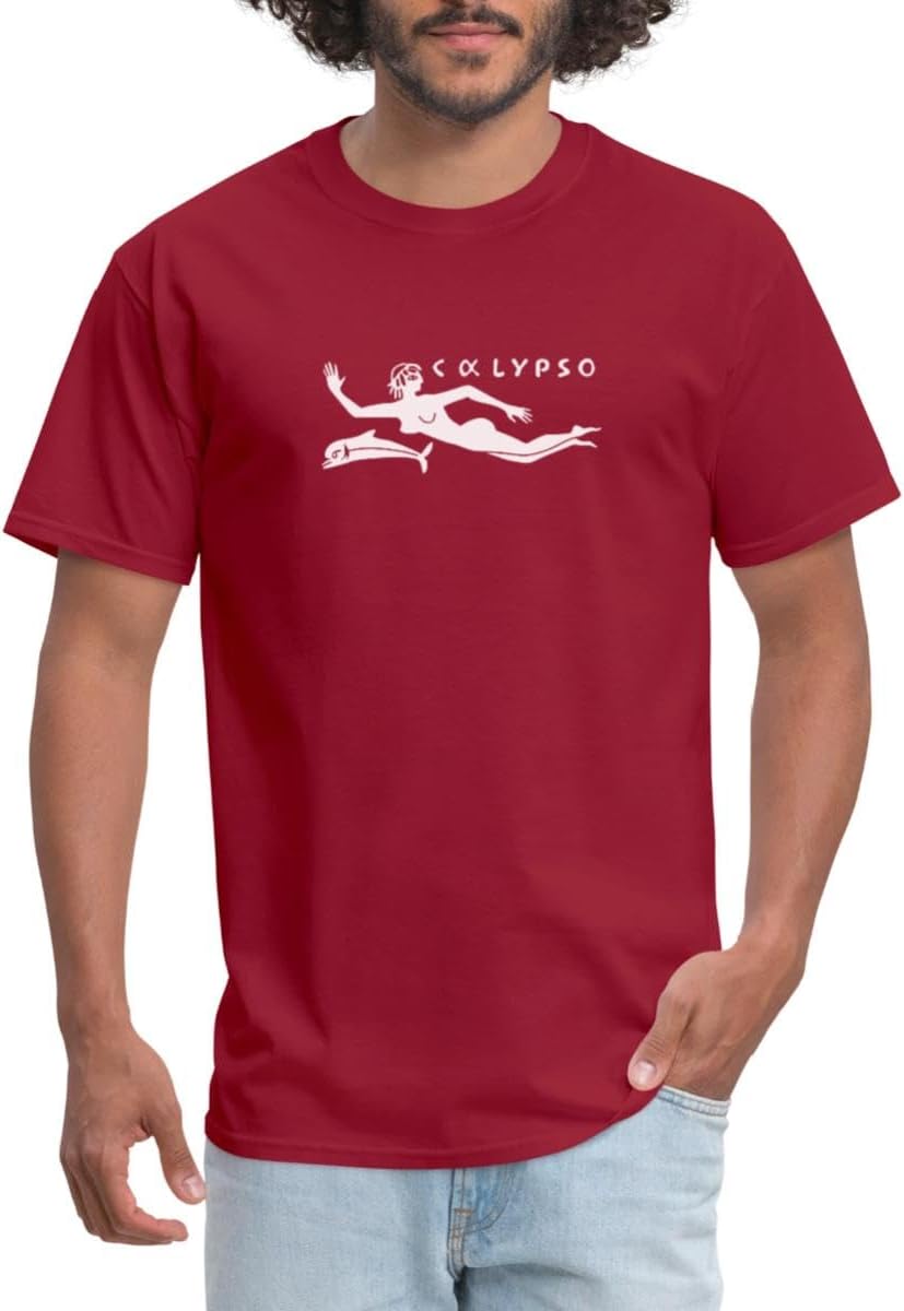 RV Calypso, Jacques Yves Cousteau Men's T-Shirt - True Red
