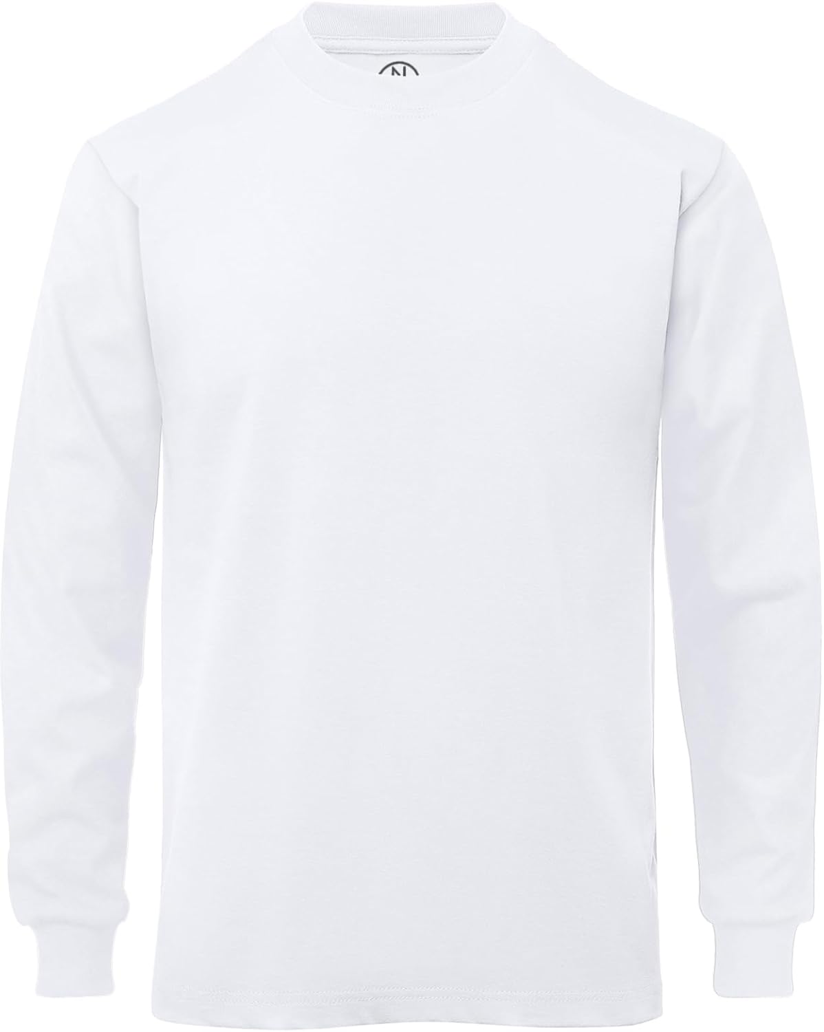 Enkalda Men's Premium Heavyweight Long Sleeve T-Shirt - White