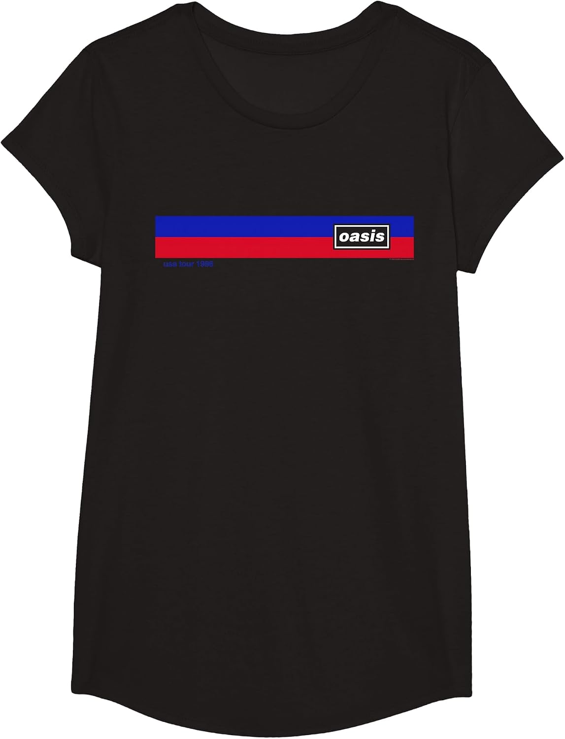 Oasis Amazon Exclusive Vintage USA Tour 1996 Black T-Shirt - Girls Black