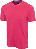 Greg Norman Soft Cotton Shark Tee, Crew-Neck, Regular Fit T-Shirt (US, Alpha, Small, Regular, Regular, Nantucket RED) - As