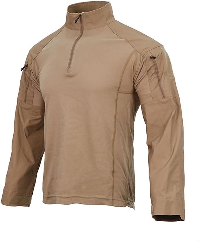 EMERSONGEAR E4 Combat T-Shirt,Upgrade E3 Tactical Shirts for Men Long Sleeve Camo Shirts for Paintball Airsoft Cosplay -