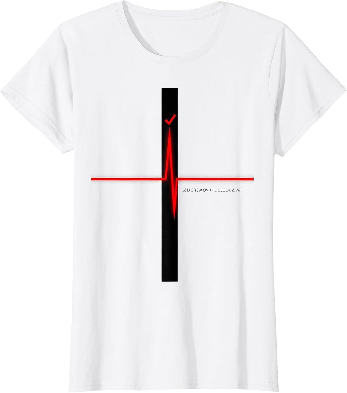 L&D Crew On The Clock 2026 Festive Nurse Crew New Year Eve T-Shirt - White