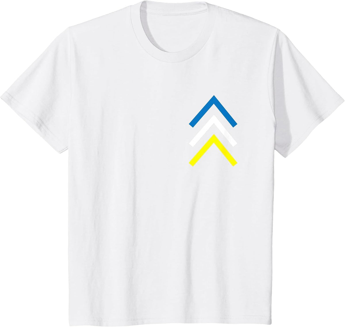 Down Syndrome Three Chromosome Arrows Awareness Month T-Shirt - White