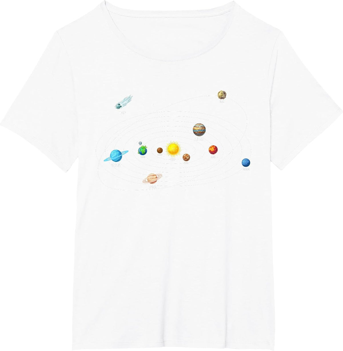 Astronomy Solar System Planets Universe T-Shirt - White