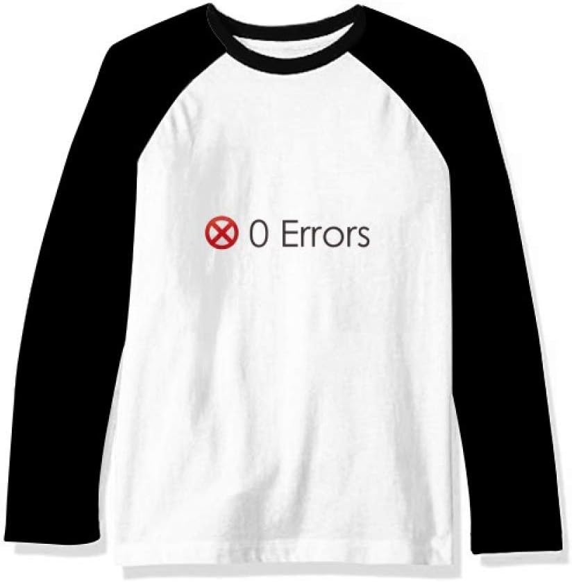 Programmer Program Interface No Errors Long Sleeve Top Raglan T-Shirt Cloth - As Pictured