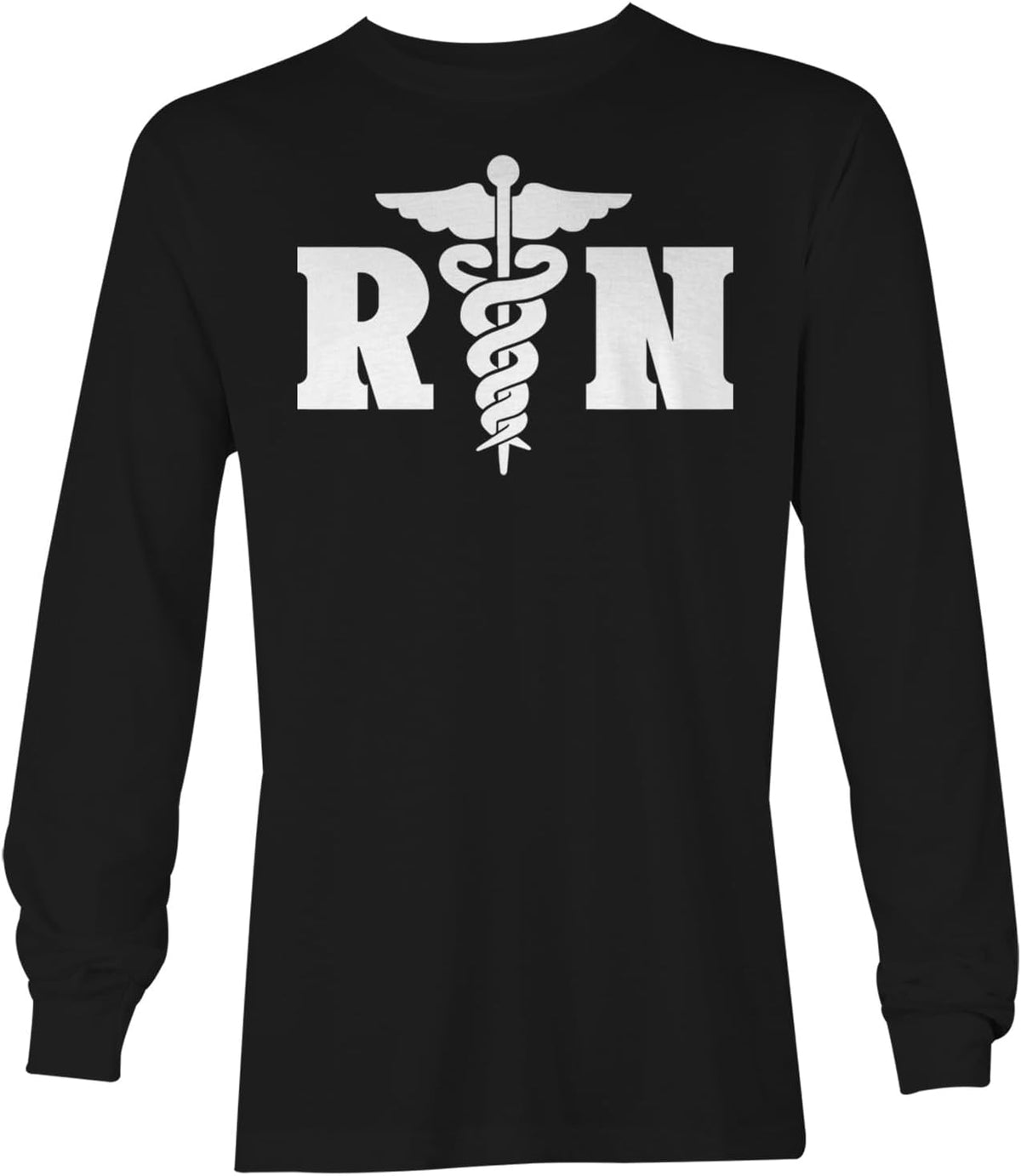 Tcombo RN - Registered Nurse Nursing Unisex Long Sleeve Shirt - Black