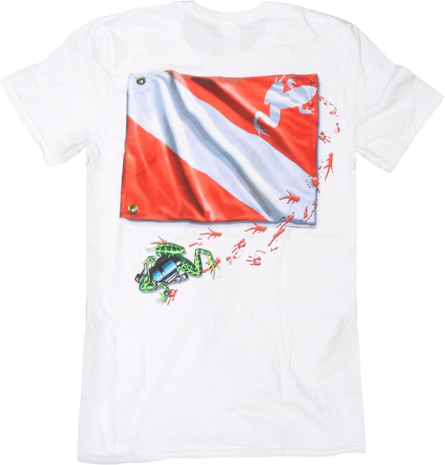 Amphibious Outfitters Frog Flag T-Shirt - White