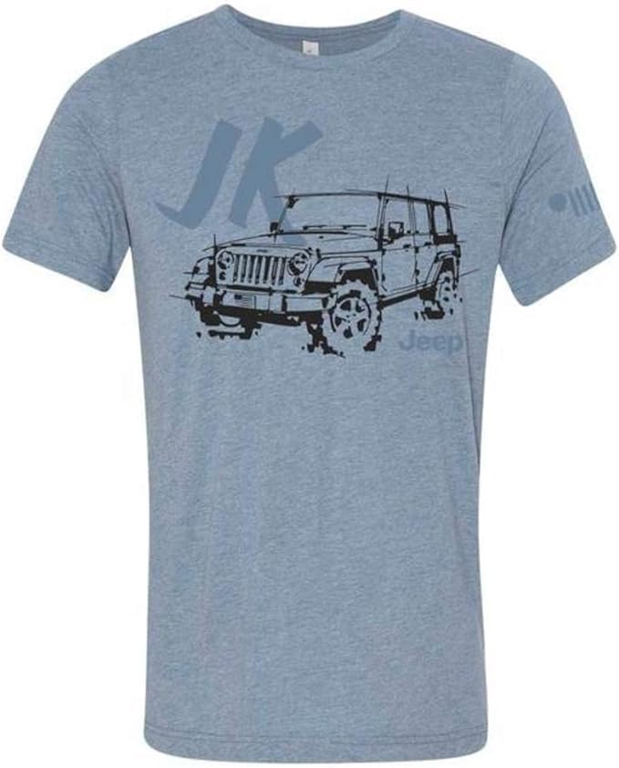 Jeep Wrangler Classic LDD Series Original Artwork Designs Triblend Supersoft T-Shirts - Wrangler JK