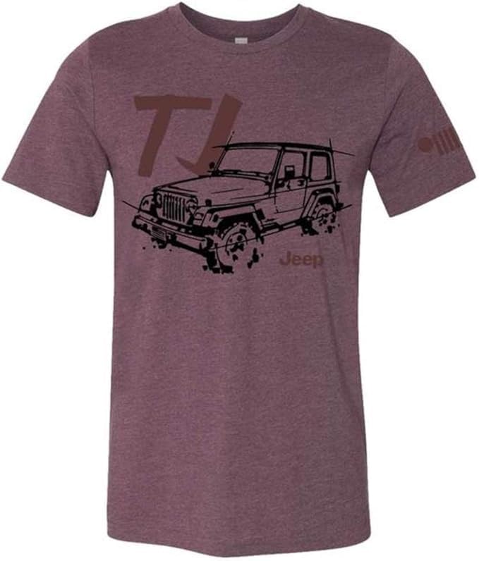 Jeep Wrangler Classic LDD Series Original Artwork Designs Triblend Supersoft T-Shirts - Wrangler TJ
