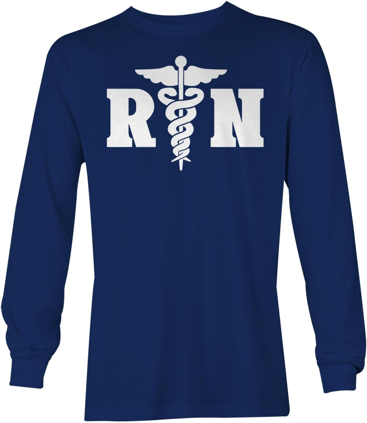 Tcombo RN - Registered Nurse Nursing Unisex Long Sleeve Shirt - Navy
