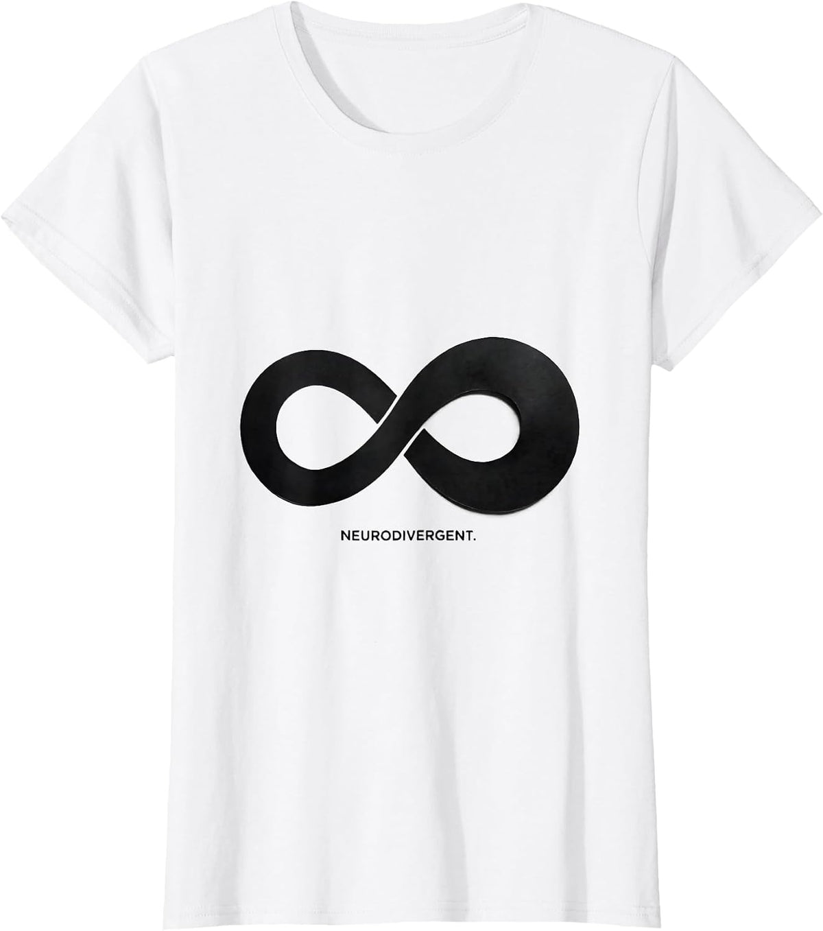Neurodivergent Autism ADHD Neurodiversity Awareness T-Shirt - White