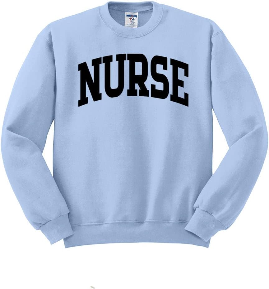 Nurse Collegiate Sweatshirt Unisex - Light Blue