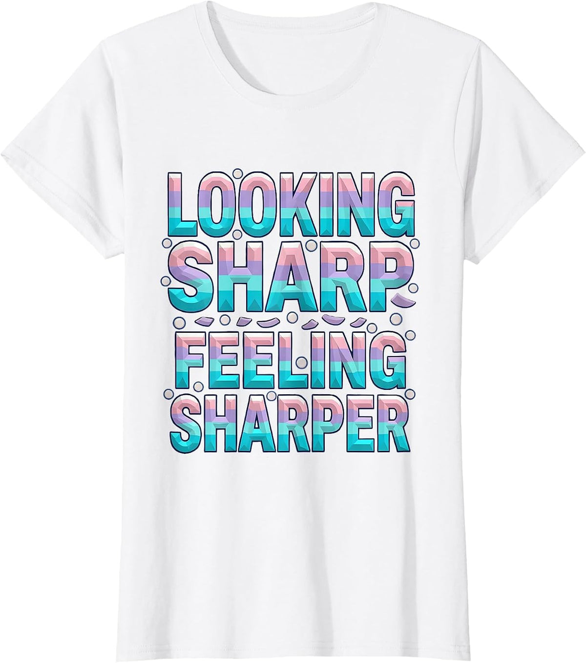 Looking Sharp Feeling Sharper Tuxedo Design T-Shirt - White