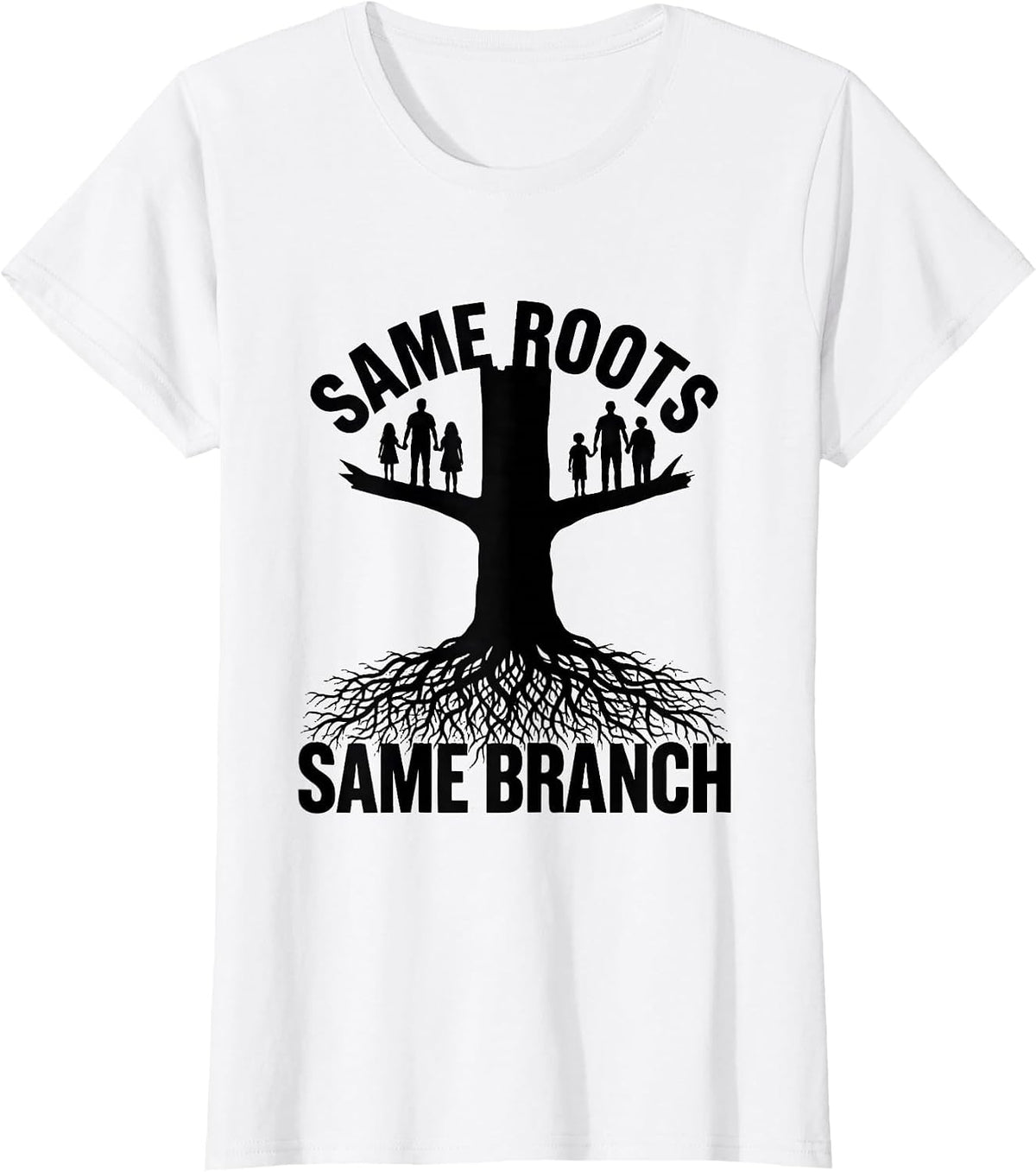 Women's Same Roots, Same Branch Family Reunion Matching T-Shirt - White