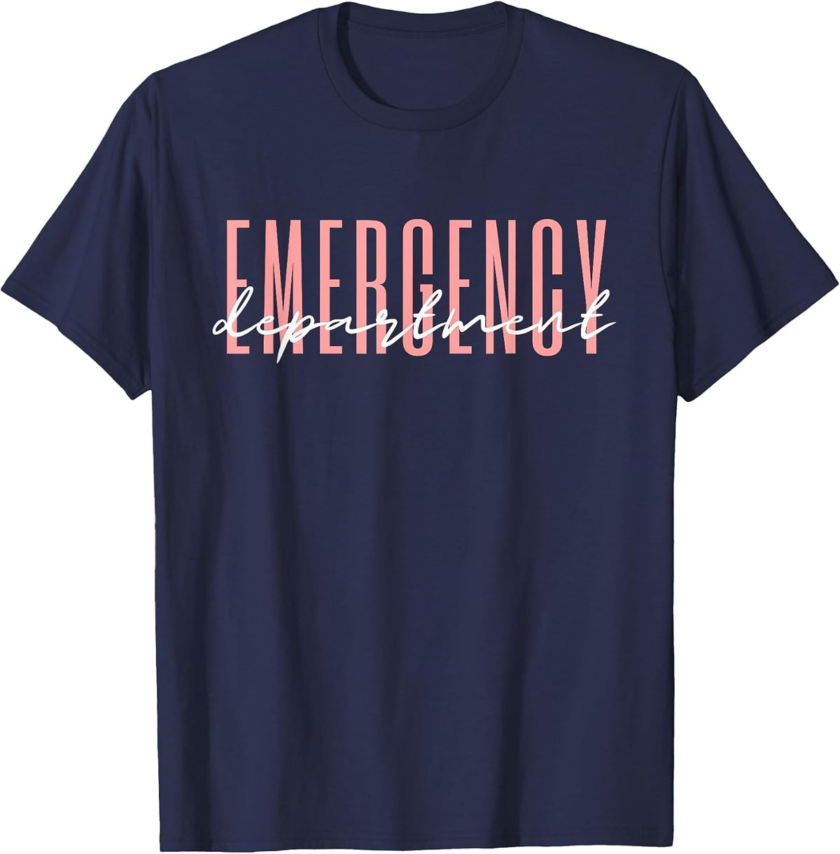 Emergency Department Emergency Room Healthcare Nursing T-Shirt - Navy Blue
