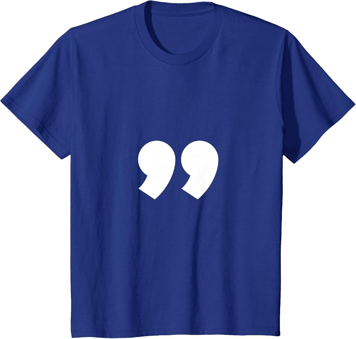 Alphabet Punctuation Quotation Mark T-Shirt T-Shirt - Royal Blue