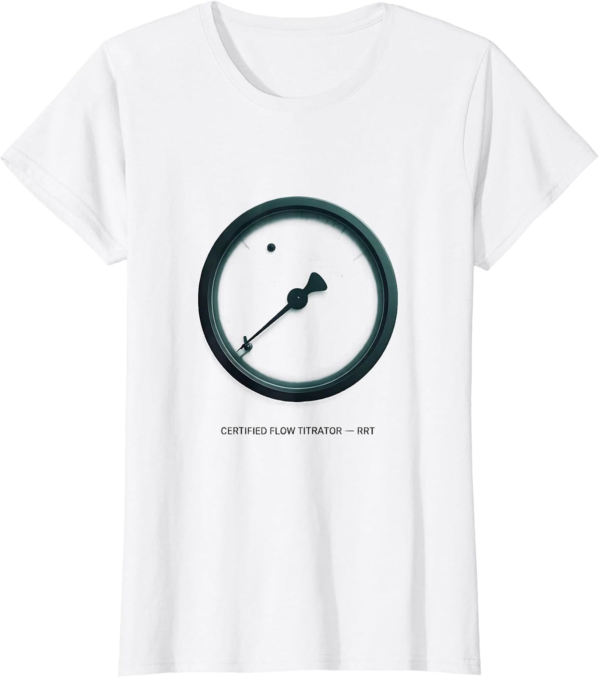 Certified Flow Titrator — RRT Funny Respiratory Therapist T-Shirt - White