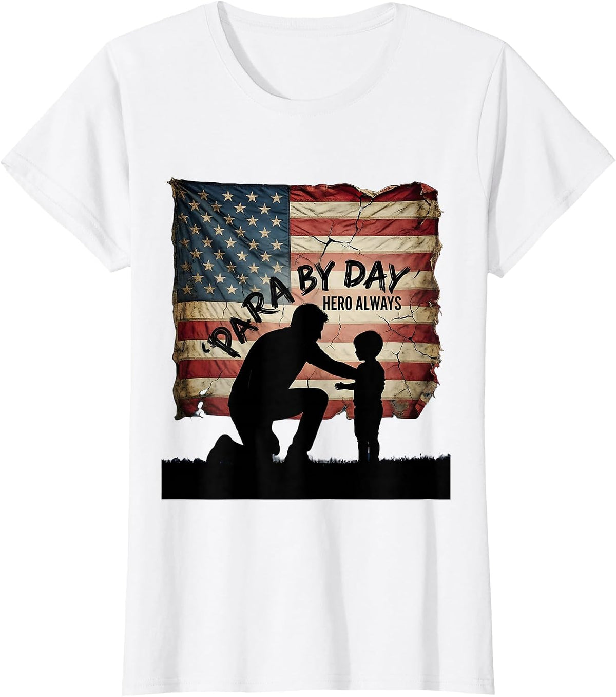 Para By Day Hero Always Paraprofessional Design T-Shirt - White