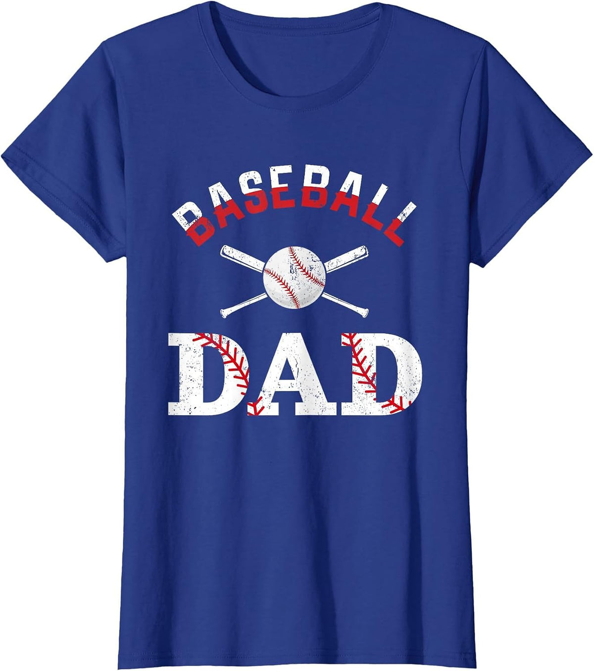 Baseball Dad Happy Fathers Day Shirts for Men Boys Kid T-Shirt - Royal Blue