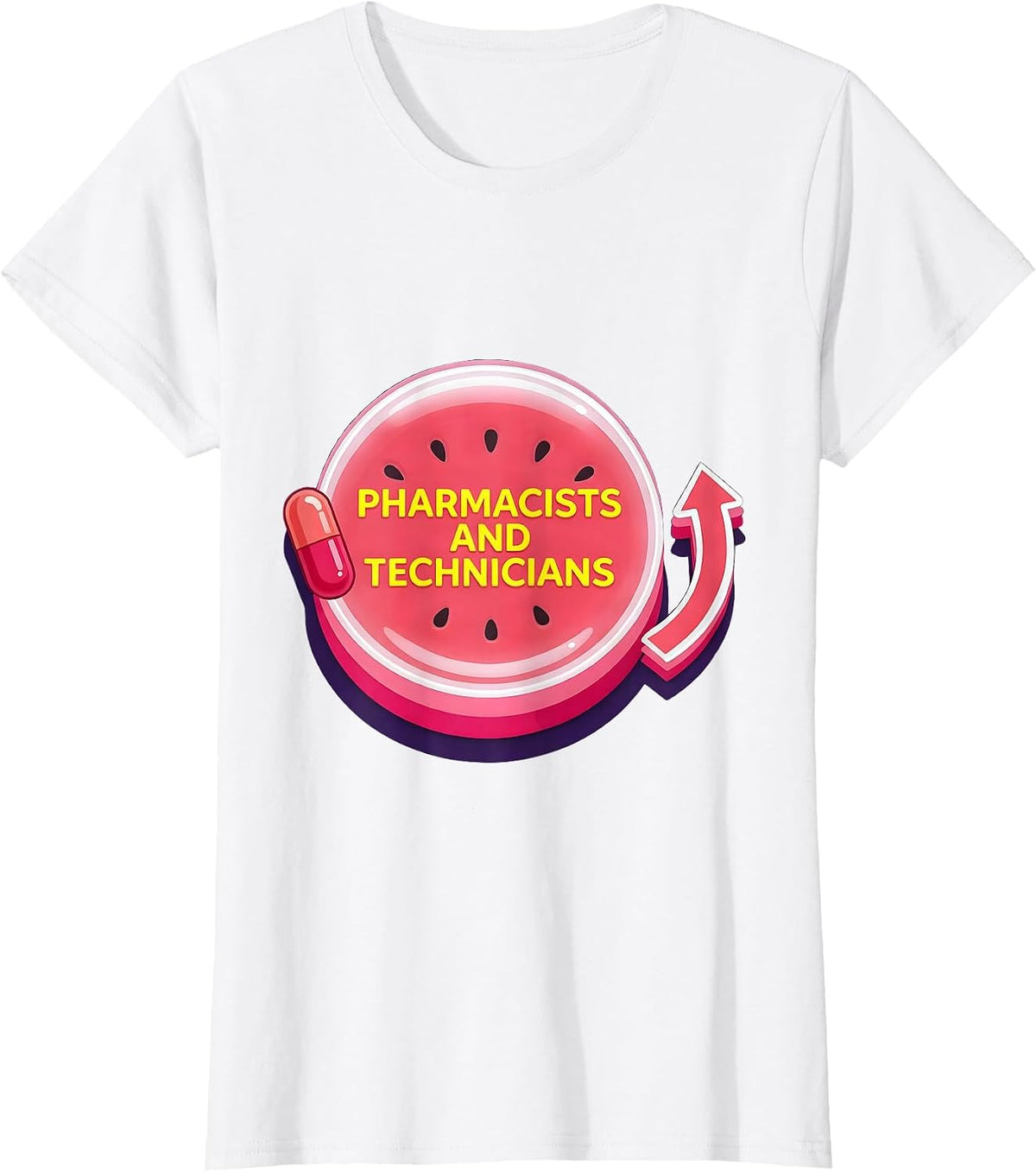 Women's Pharmacists And Technicians Funny Pharmacy Squad Workplace T-Shirt - White