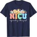 NICU Respiratory Therapist Pediatric RT Best NICU RT T-Shirt - Navy Blue