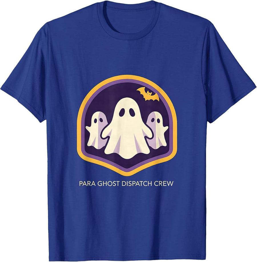 Para Ghost Dispatch Crew Funny Paraprofessional Halloween T-Shirt - Royal Blue