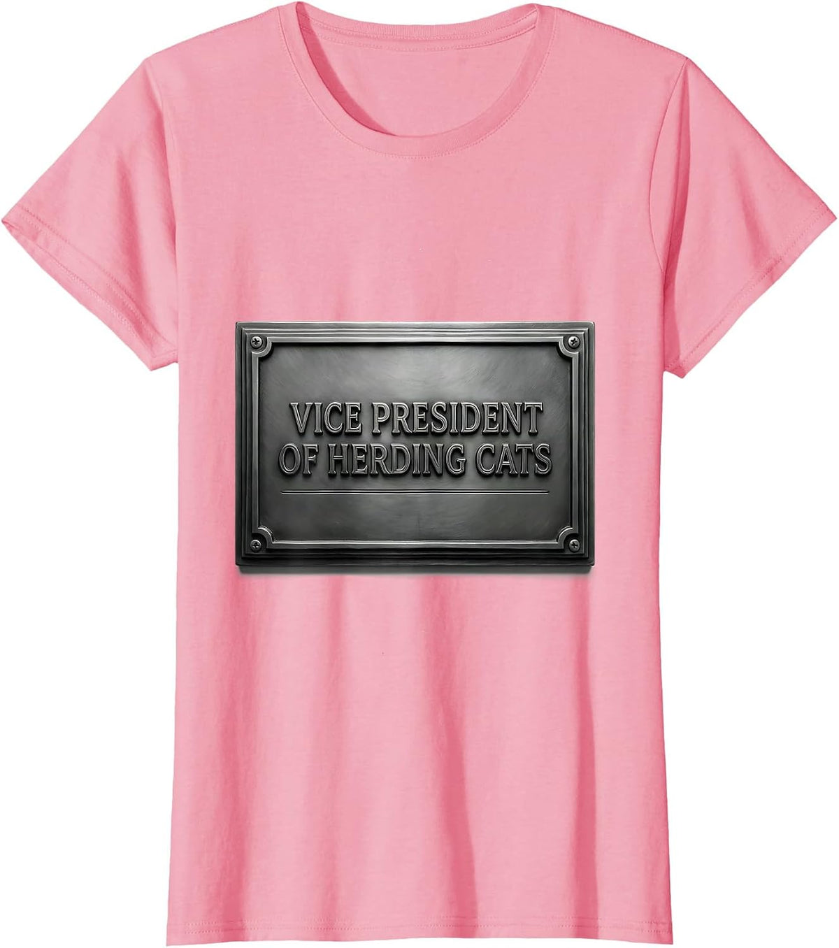 Women's Vice President Of Herding Cats Funny Boss Employee T-Shirt - Pink