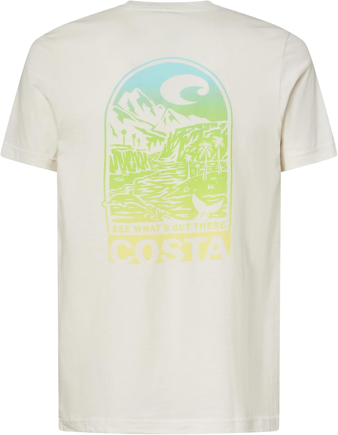 Costa Del Mar Men's Stream to Sea West T-Shirt - Vintage White