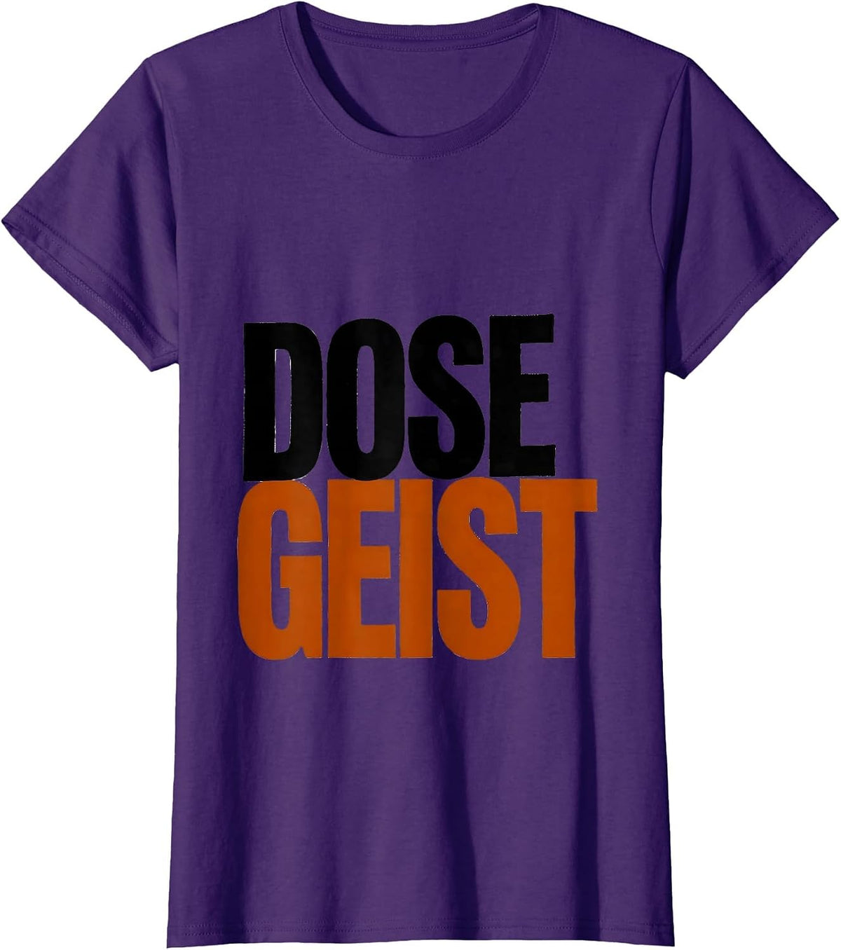Women's Dosegeist Minimalist Pharmacy Staff Halloween Humor T-Shirt - Purple