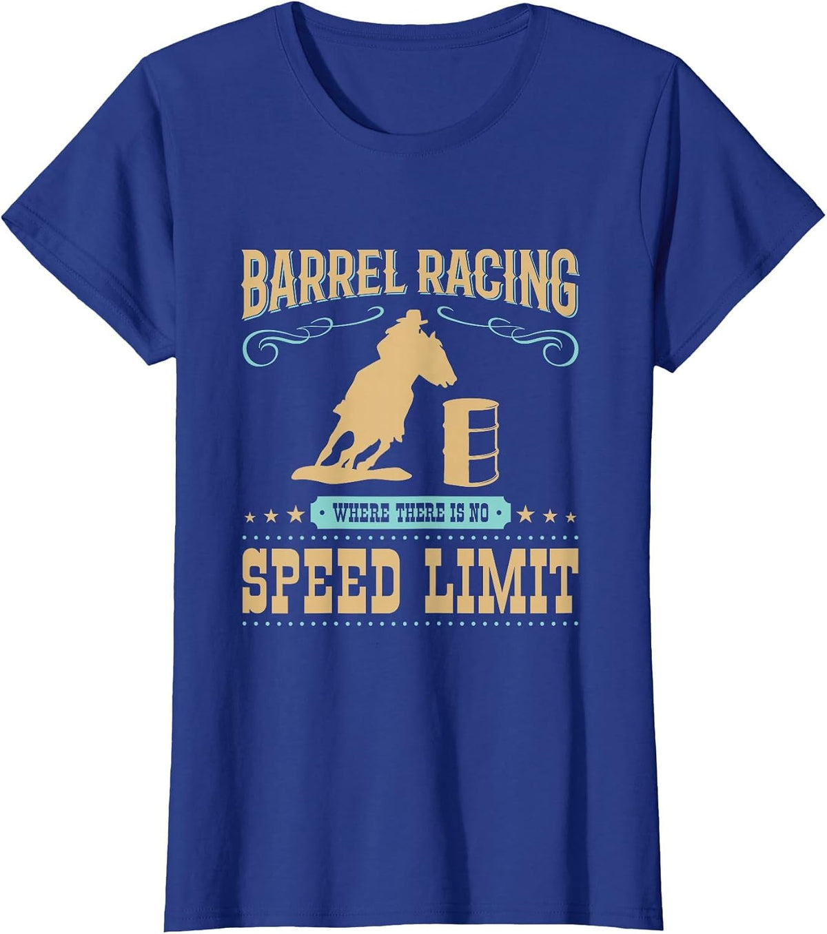 Barrel Racer T-Shirt - Royal Blue
