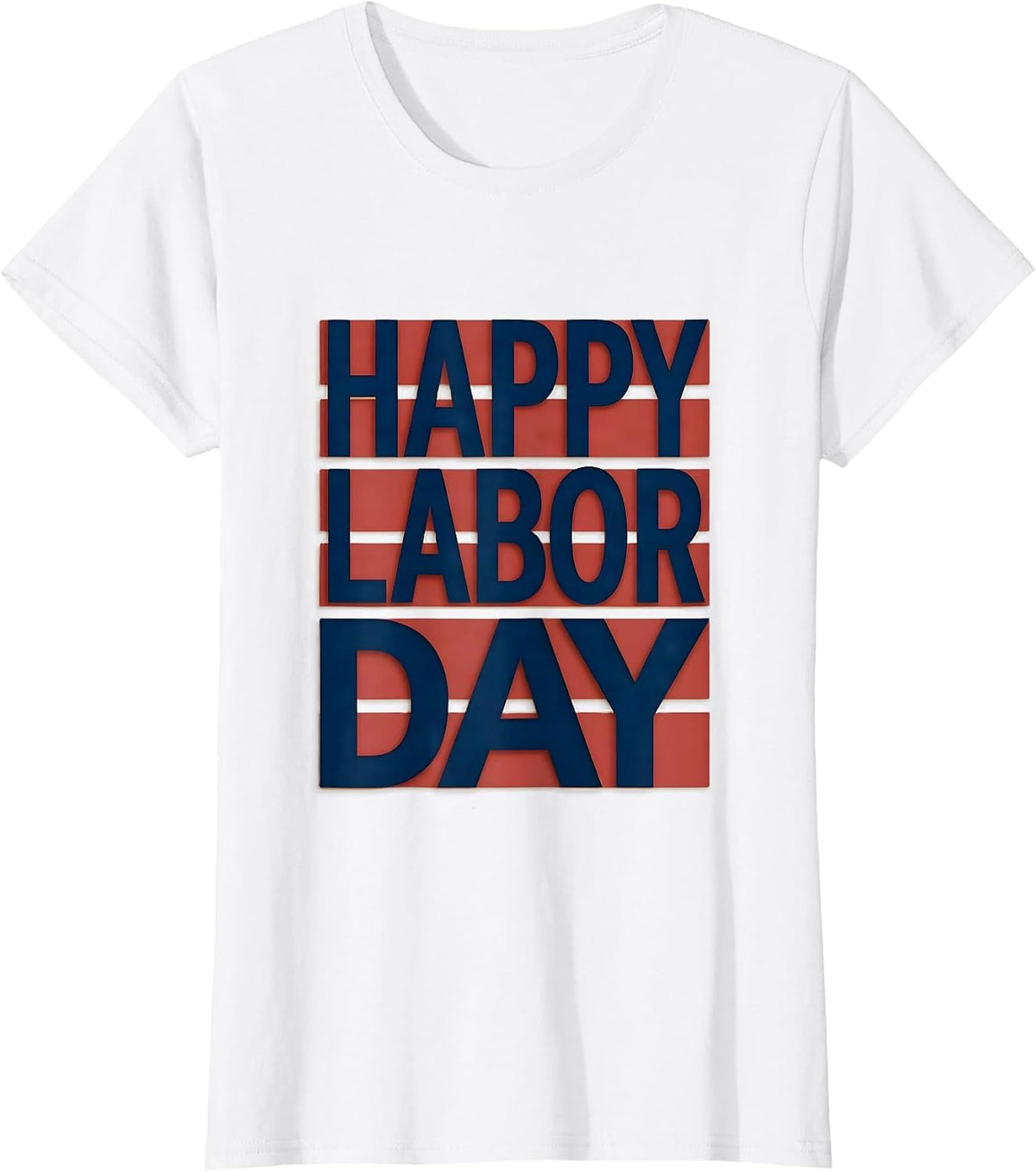 Happy Labor Day Patriotic Union Pride Messy Bun Gift T-Shirt - White