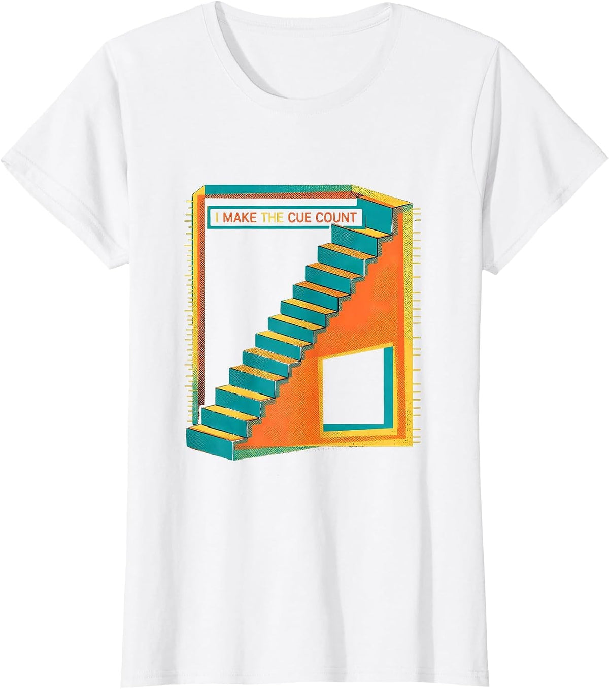 I Make The Cue Count Risograph SPED Teacher Special T-Shirt - White